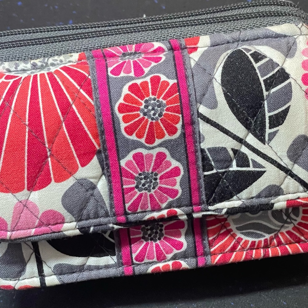 Vera Bradley Cheery Blossoms zip-around wristlet wallet
